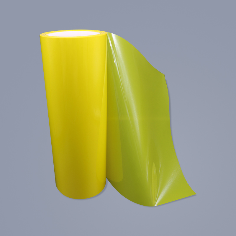 Żółta folia uwalniająca PET